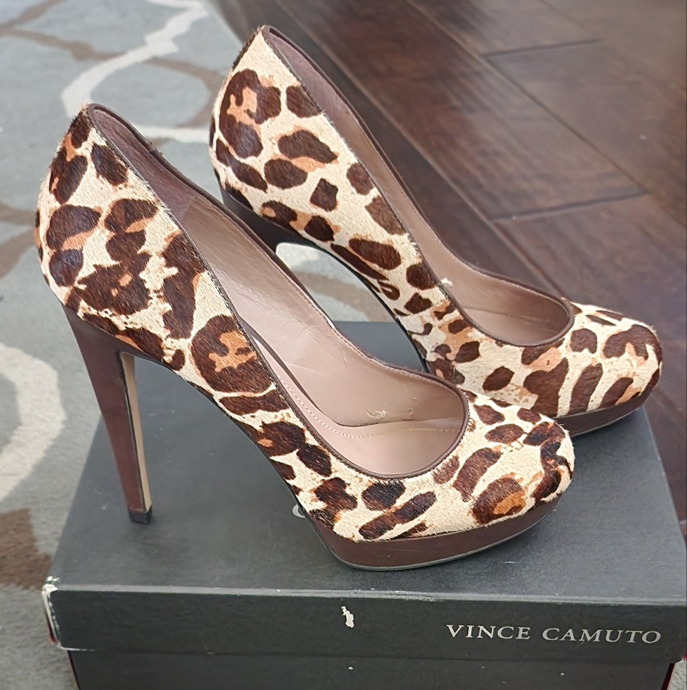 Vince Camuto Leopard Print Women's Heels